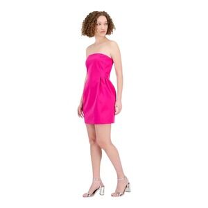 Sam Edelman Women Strapless Mini Dress Sheath Cocktail Party Fuchsia Pink Size 8